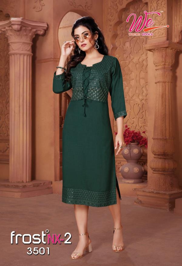 We Frost Nx 2 Rayon Wear Designer Kurti Collection